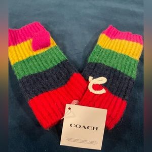 Fingerless gloves- Coach brand BNWT